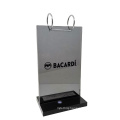 Satom Authoritative manufacturer Metal ring Translucent Black Acrylic Flip Menu Holder